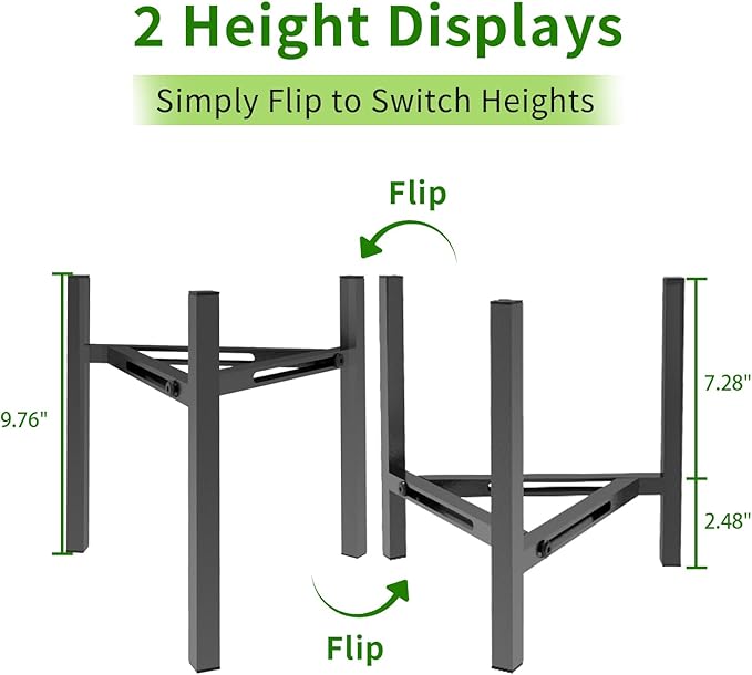 Airpark Plant Stand Indoor, Adjustable Metal Modern Plant Stands, Heavy Duty - Image 4