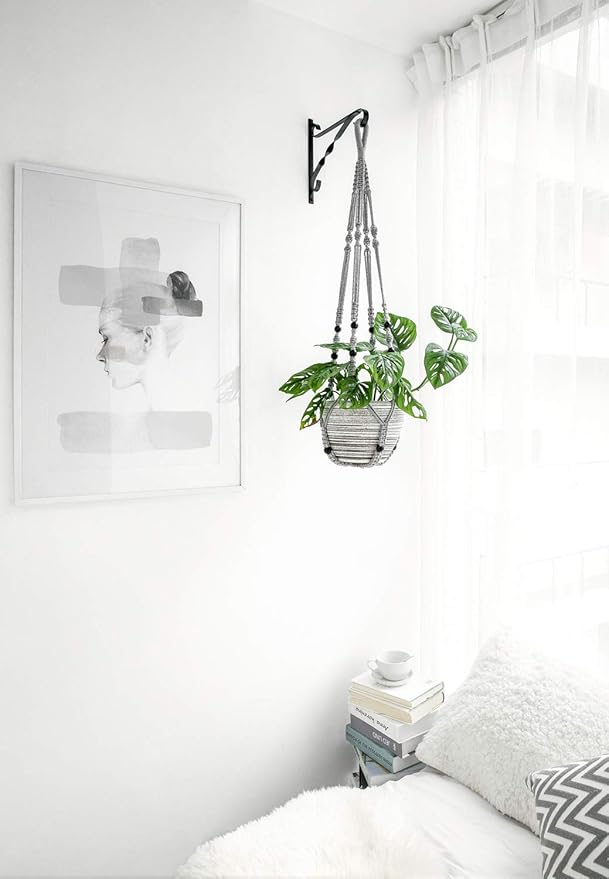 Mkono Macrame Plant Hanger Indoor Hanging Planter Basket - Image 7