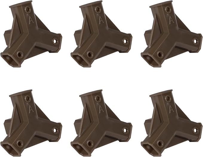 Tikea 6Pcs 4-joint Connectors of Hexagon Plant Stand by Tikea