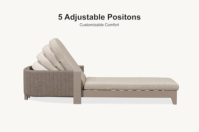 PURPLE LEAF Patio Chaise Lounge - Image 4