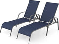 Giantex 2 Pack Patio Lounge Chair, Outdoor Chaise Lounge by Giantex