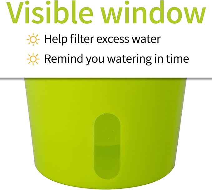 TCBWFY 9 Inch Self Watering Pots - Image 4