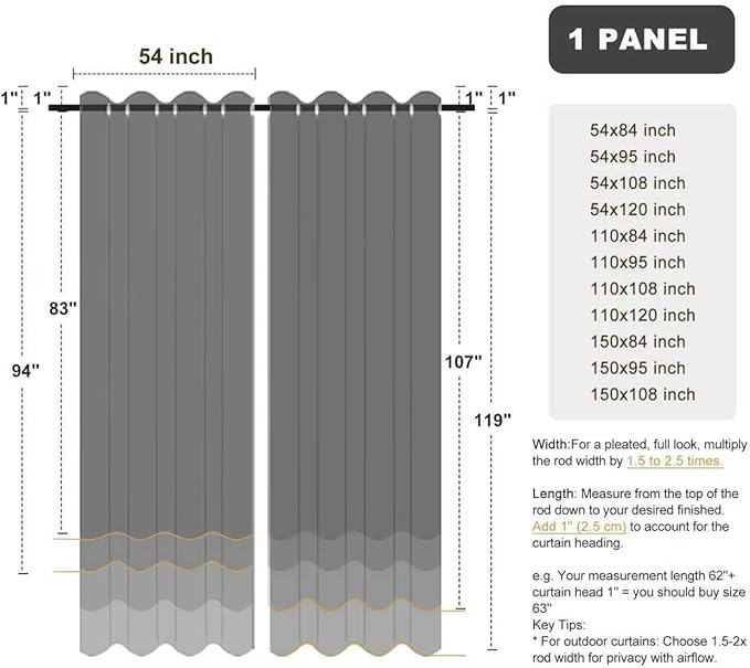 BONZER Outdoor Waterproof Curtains - Image 9