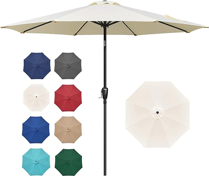 Simple Deluxe 9' Patio Umbrella Outdoor Table Market Yard Umbrella by SimpleDeluxe