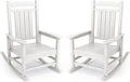 KINGYES Oversized Patio Rocking Chair Set of 2, High Density Polyethylene by KINGYES