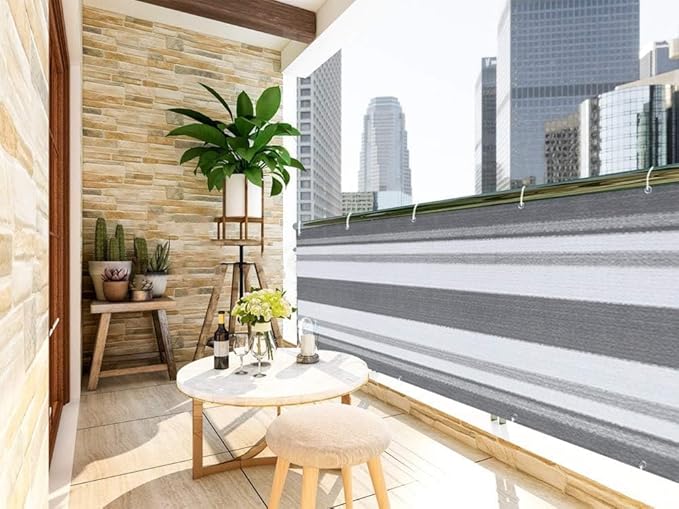 LOVE STORY Balcony Privacy Screen, UV Protection and Weather-Resistant - Image 2
