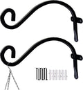Hourleey 2 Pack Plant Hanger Outdoor, 8 Inch Heavy-Duty Hanging Plant Hook by Hourleey