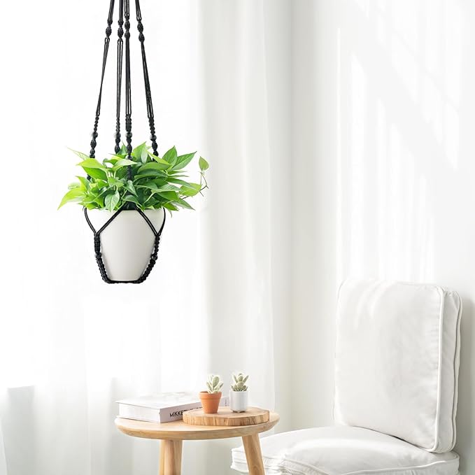 Mkono 43 Inch Macrame Plant Hanger Large - Image 3