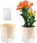 2 Pack Self Watering Pots for Indoor Plants, 8.4" Self Watering Planters Large by Planterhoma