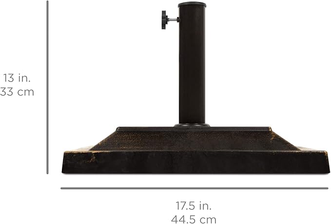 Best Choice Products 26lb Outdoor Patio Umbrella Stand Heavy-Duty Steel Square - Image 6