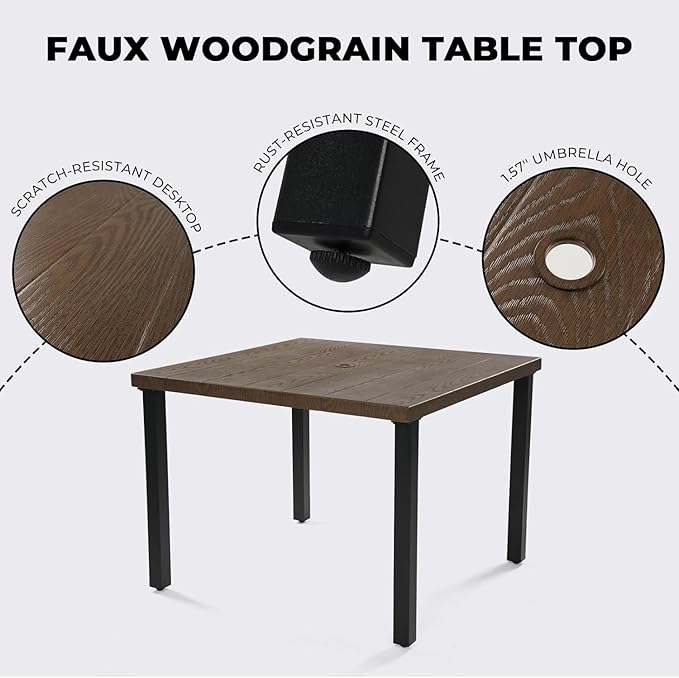 Grand patio 5-Piece Outdoor Dining Set - Image 6