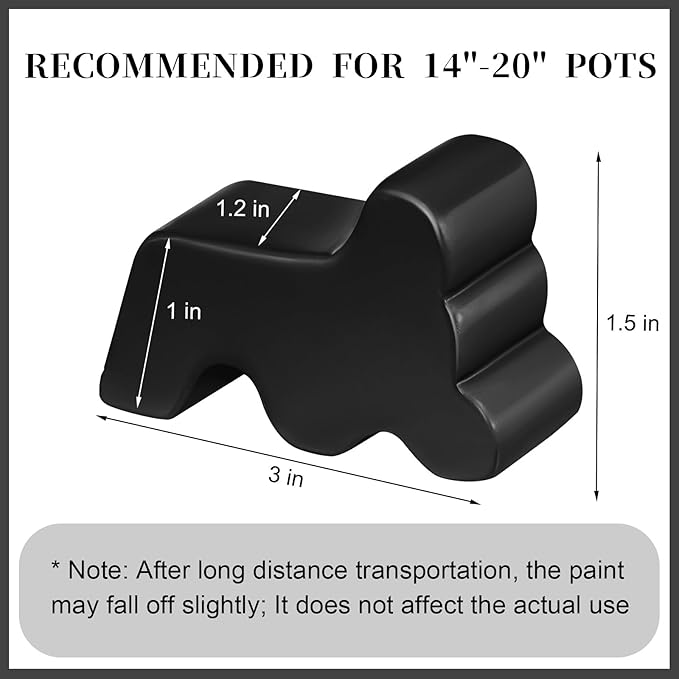 Kigeli 6 Pcs Resin Garden Pot Feet - Image 2