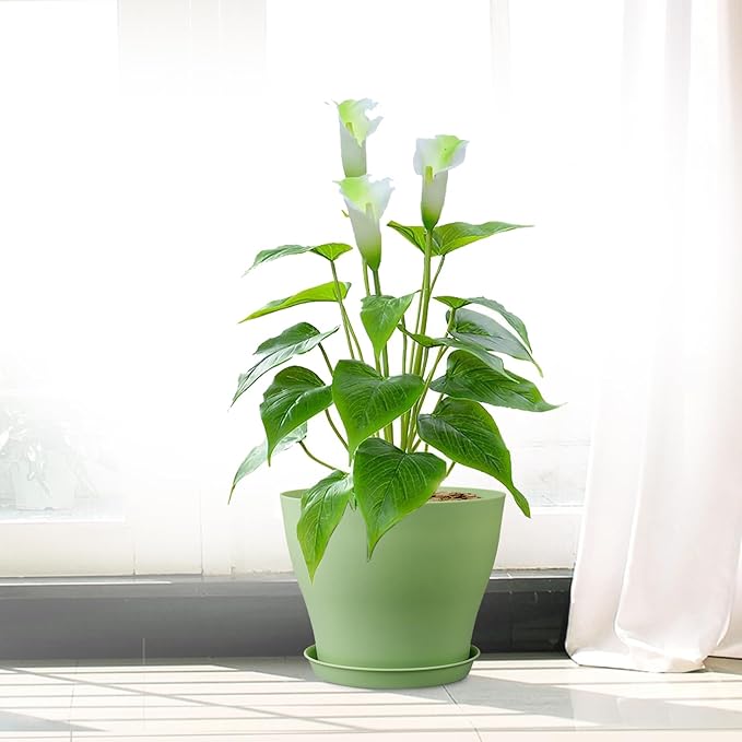 6 inch Plastic Nursery Pots, 16 Pack Plant Pots - Image 7