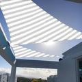 SUNNY GUARD Sun Shade Sail 10'x10'x10' Triangle Grey-White UV Block Sunshade by SUNNYGUARD