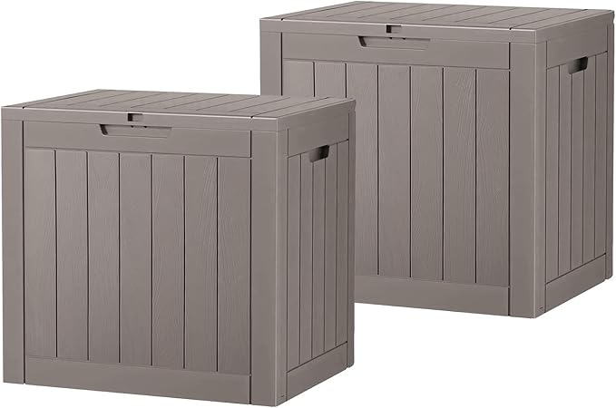 Outdoor Storage Box, Resin Deck Boxes Indoor and outdoor, Waterproof Storage by NBYSGO