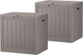 Outdoor Storage Box, Resin Deck Boxes Indoor and outdoor, Waterproof Storage by NBYSGO