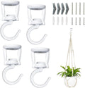 Mkono Ceiling Hooks for Hanging Plants, Heavy Duty Metal Plant Hanger for Drop by Mkono