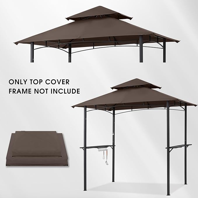 MASTERCANOPY Grill Gazebo Replacement Canopy Top - Image 6