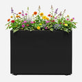 IDZO 35.4" W x 25.6" H Metal Planter Box, Privacy Trough by Idzo