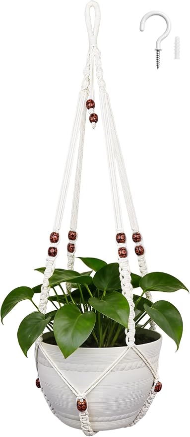 35 Inch Macrame Plant Hanger, Large by Unknown