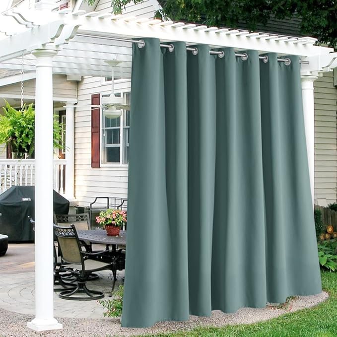 RYB HOME Patio Curtains Outdoor by RYBHOME