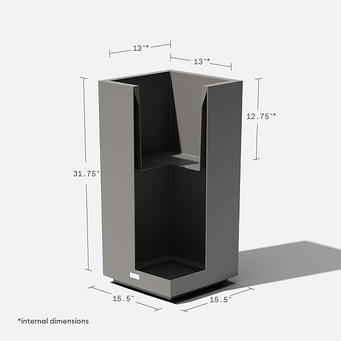 Veradek Block Series Pedestal Planter - Image 3