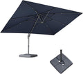PURPLE LEAF 9' X 11.5' Rectangle Cantilever Umbrella by Unknown