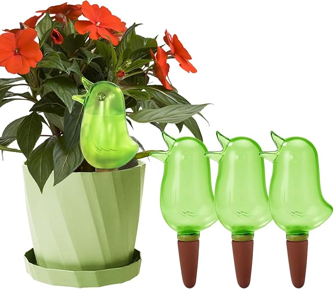 4 Pack Self Watering Spikes, Indoor Plant Watering Globes, Bird Shape Automatic by KIROYAL