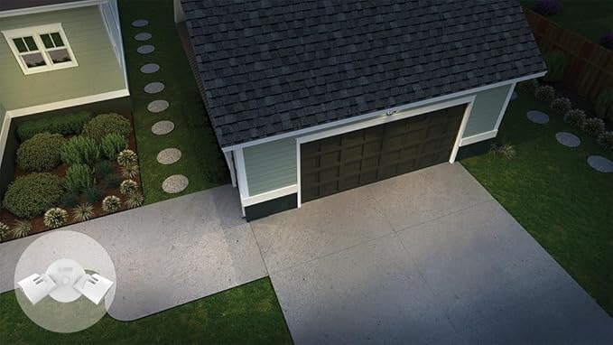 Lithonia Lighting HomeGuard 2-Light LED Outdoor Flood Lights, Wall or Ceiling - Image 10