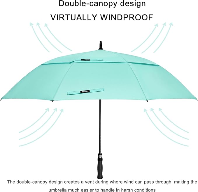 G4Free 47/54/62/68/72 Inch Automatic Open Golf Umbrella Oversize Extra Large - Image 3
