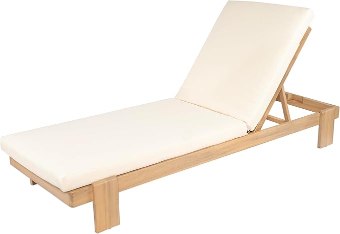 Christopher Knight Home Duska Acacia Wood Chaise Lounge Chair Set of 2 - Image 5