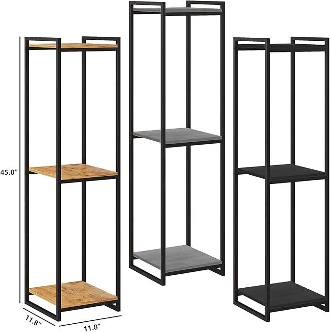 3-Tier Plant Stand Indoor, Rustic Brown - Image 2