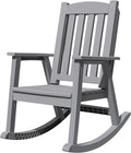 Devoko PP Material Rocking Chair Outdoor Indoor All Weather High Back Patio by DEVOKO