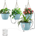 Hanging Planters 10 Inch, Self Watering Hanging Basket by RooTrimmer