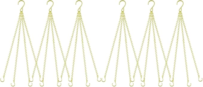garini 6 Pack, 23 Inch Hanging Baskets Chain, Replacement Plant Hangers by garini