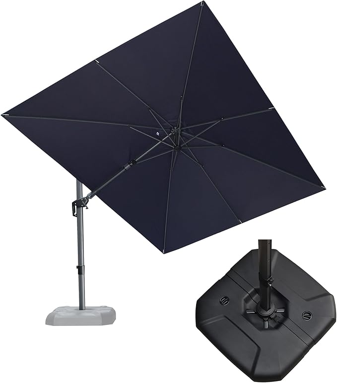 PURPLE LEAF 9' X 12' Right-left Tilt Patio Umbrella by PURPLELEAF