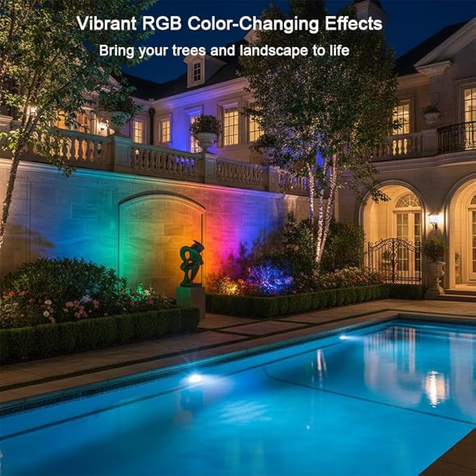 Smart Landscape Spotlights, Low Voltage IP67 Waterproof Outdoor Spot Lights - Image 4