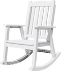 Devoko PP Material Rocking Chair Outdoor Indoor All Weather High Back Patio by DEVOKO