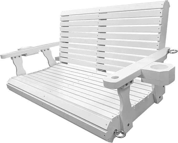 Wooden Porch Swing 2-Seater, Bench Swing - Image 8