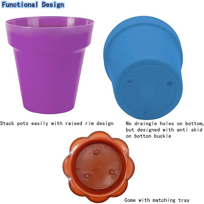 PURPLE STAR 1N 25 Packs Cupcake Plant Nursery Pots - Image 2