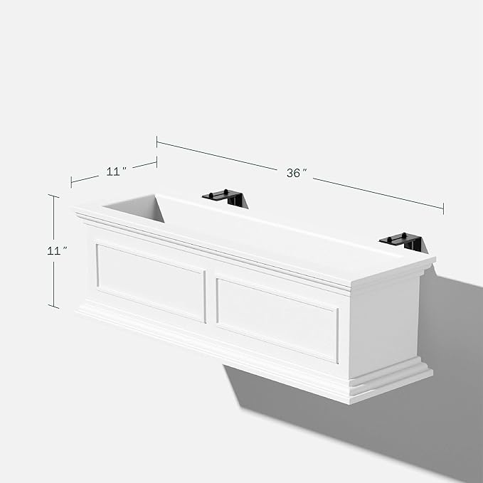 Veradek Brixton Series Plastic Railing Planter - Image 2