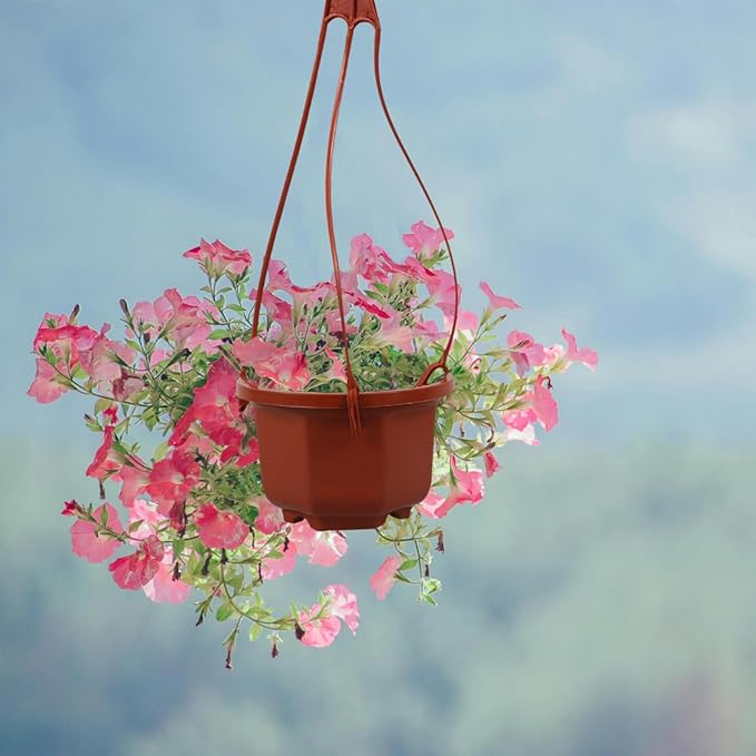 YARNOW 10 Pack Plastic Hanging Planters - Image 2