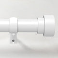 Curtain Rods for Windows 72 to 144, 1 Inch Adjustable White Extra Long Heavy by TimeForest