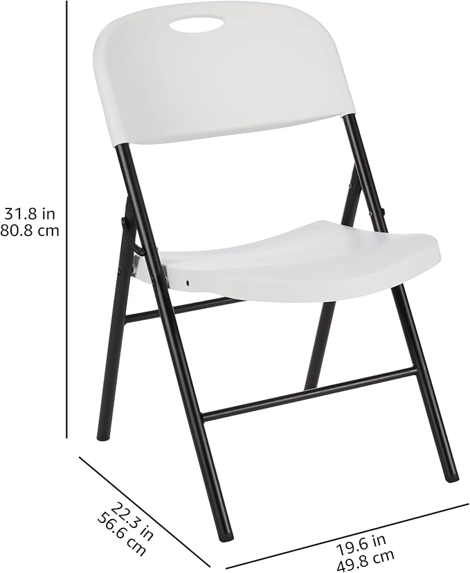 Amazon Basics Portable Folding Plastic Chair - Image 3