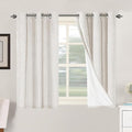 H.VERSAILTEX Primitive Linen Curtains 100% Blackout Curtain Drapes Burlap by HVERSAILTEX