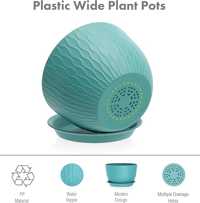 Large Plant Pots 12/10/9 inch, 3 Pack Big Flower Pots - Image 4