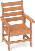 GREENVINES Outdoor Dining Chair | HDPE | Patio Chairs | All-Weather | Teak by GreenVines