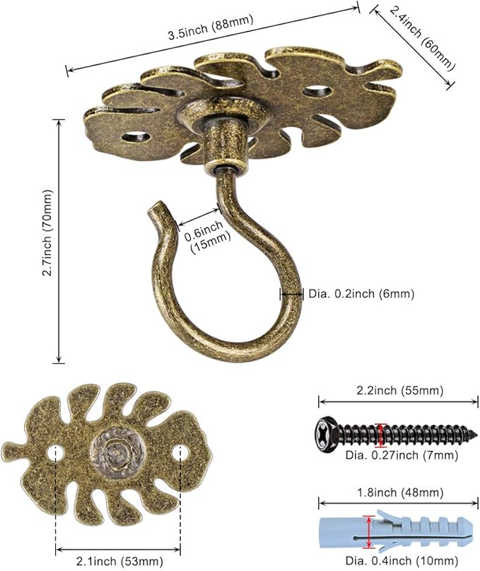 Dolibest Wall Mount Ceiling Hooks, Plant Hooks - Image 7