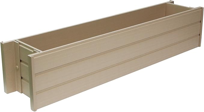 New Age Garden EPWB103-R30 ecoFLEX Rectangular Flower or Herb Window Box - Image 2