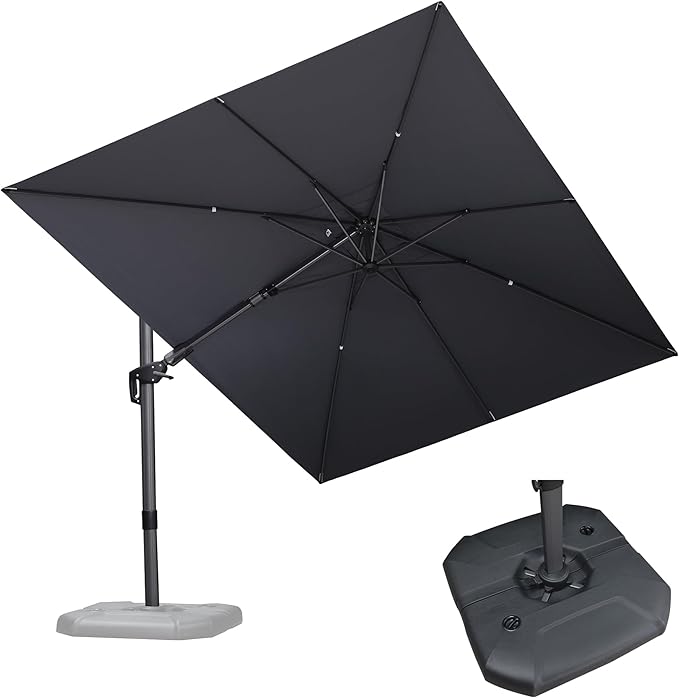 PURPLE LEAF 9' X 12' Right-left Tilt Patio Umbrella by PURPLELEAF